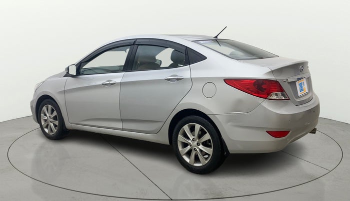 2013 Hyundai Verna FLUIDIC 1.6 VTVT SX OPT AT, Petrol, Automatic, 86,324 km, Left Back Diagonal