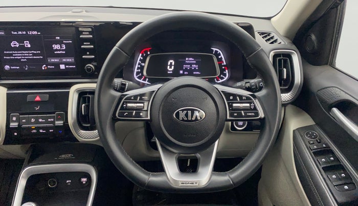 2021 KIA SONET HTX 1.0 IMT, Petrol, Manual, 19,069 km, Steering Wheel Close Up
