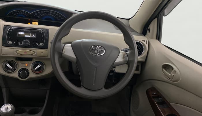 2013 Toyota Etios V, Petrol, Manual, 38,460 km, Steering Wheel Close Up
