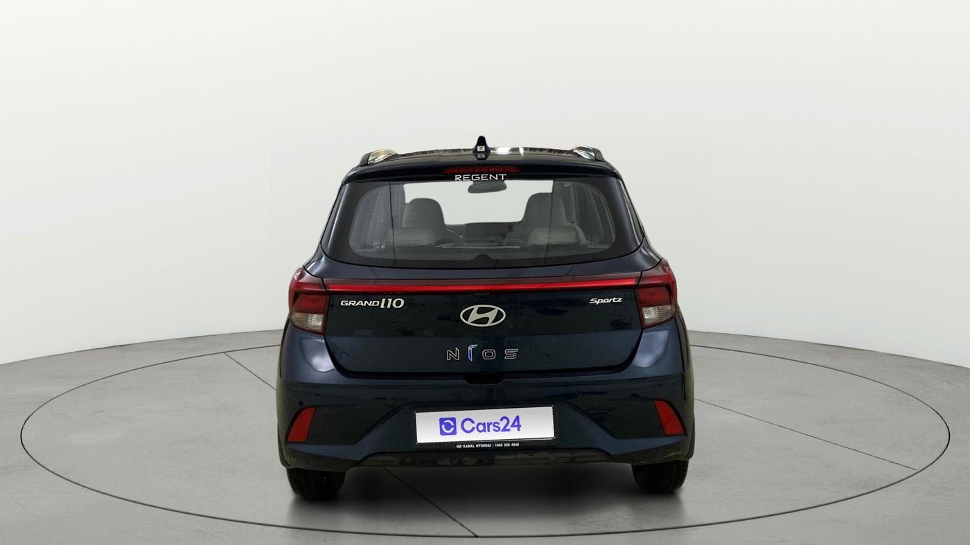 2025 Hyundai GRAND I10 NIOS SPORTZ AMT 1.2 KAPPA VTVT, Petrol, Automatic, 3,196 km, Back/Rear