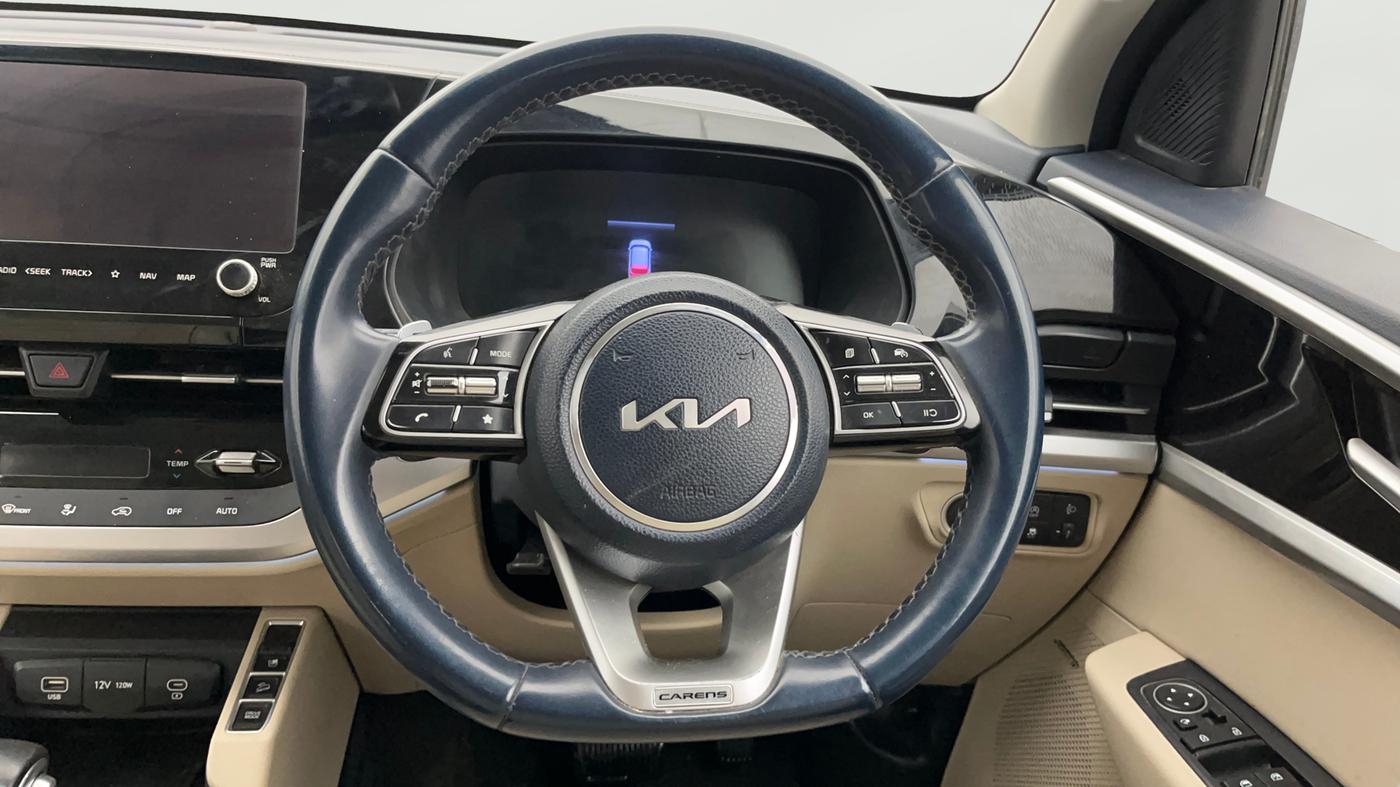 2023 KIA CARENS LUXURY PLUS 1.5 DIESEL AT 7 STR, Diesel, Automatic, 47,522 km, Steering Wheel Close Up