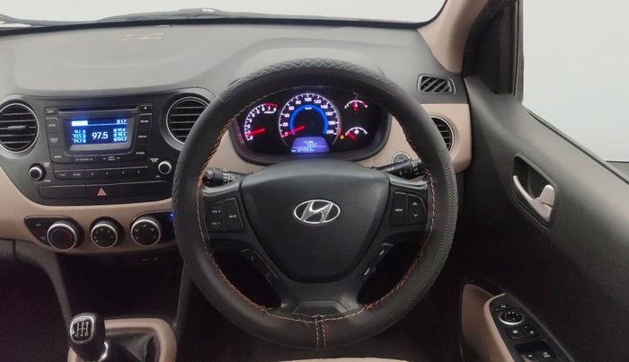 2015 Hyundai Grand i10 ASTA 1.2 KAPPA VTVT, Petrol, Manual, 1,24,952 km, Steering Wheel Close Up