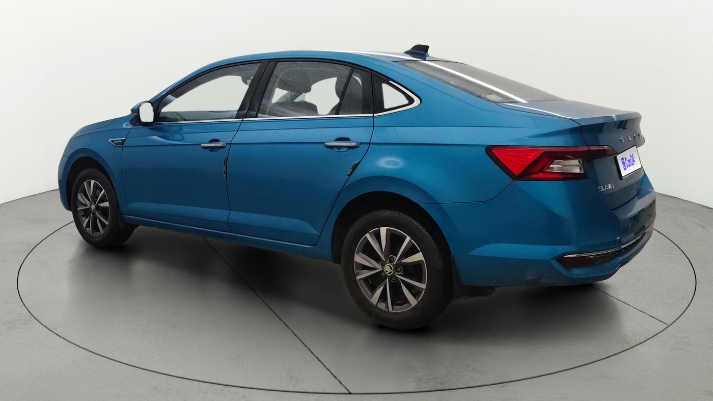 2023 Skoda SLAVIA STYLE 1.0L TSI AT, Petrol, Automatic, 27,545 km, Left Back Diagonal
