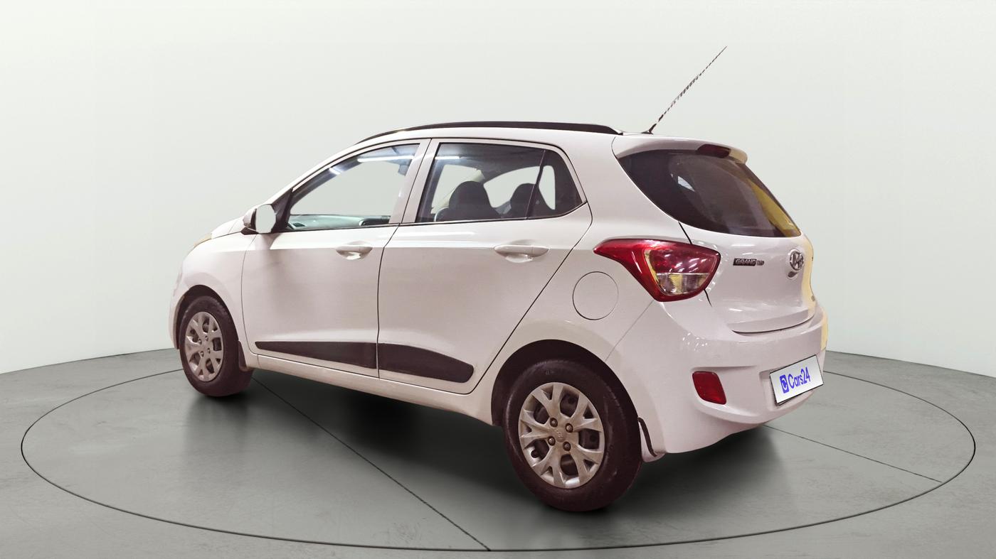 2015 Hyundai Grand i10 SPORTZ 1.2 KAPPA VTVT, Petrol, Manual, 27,417 km, Left Back Diagonal