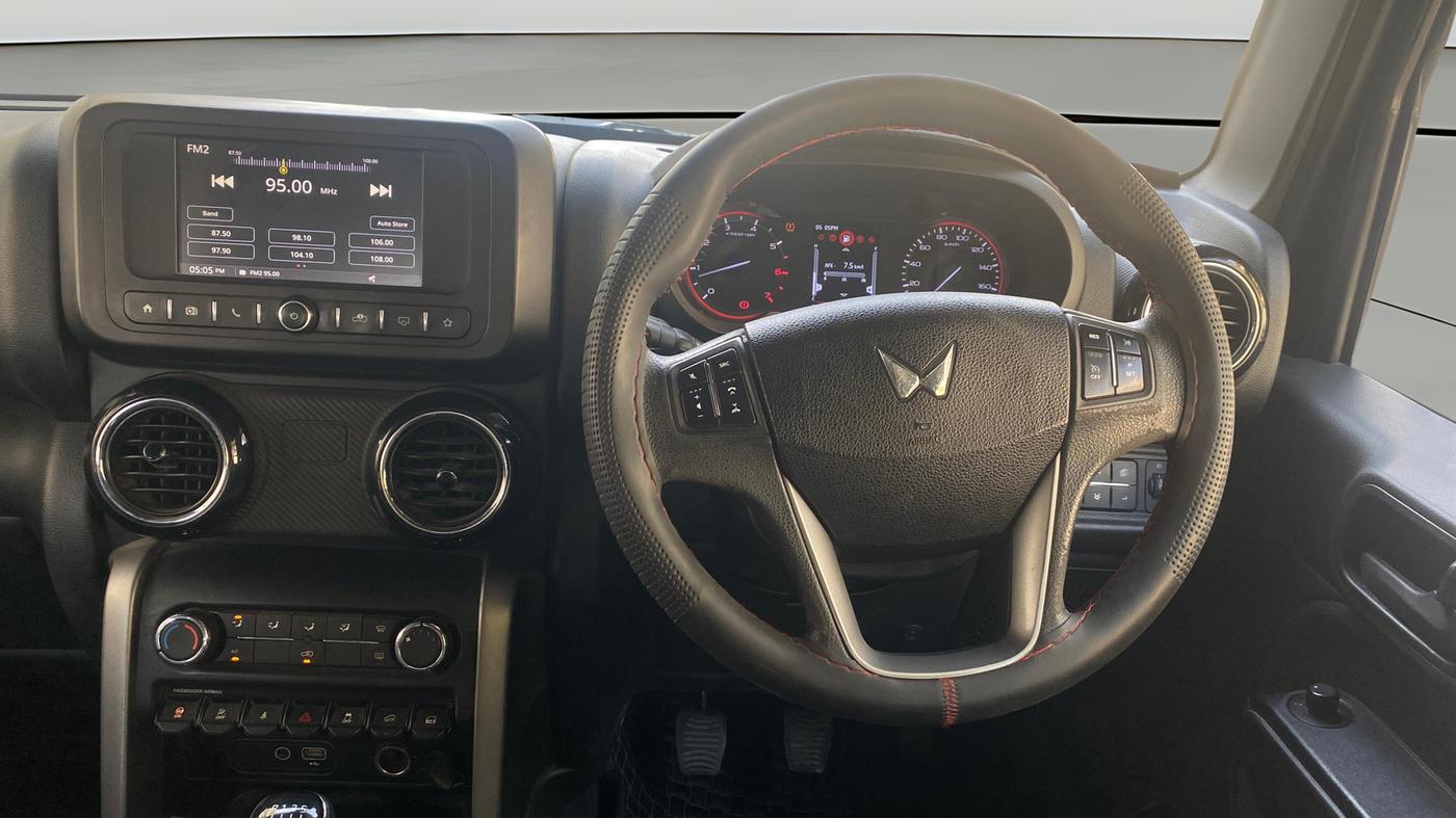 2023 Mahindra Thar LX HT PETROL 4WD MT, Petrol, Manual, 64,185 km, Steering Wheel Close Up