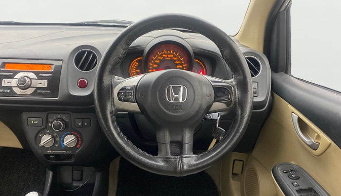 2014 Honda Amaze 1.2L I-VTEC VX, Petrol, Manual, 1,39,732 km, Steering Wheel Close Up
