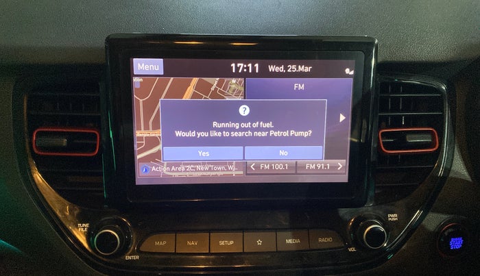 2020 Hyundai Verna SX (O) 1.0 TURBO DCT, Petrol, Automatic, 37,378 km, Air Conditioner