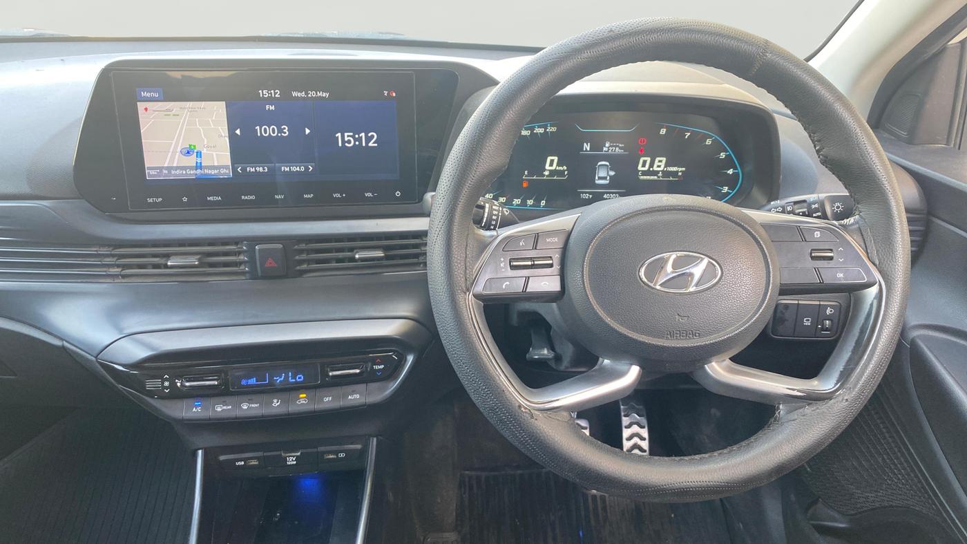 2021 Hyundai NEW I20 Asta 1.0 GDI Turbo IMT, Petrol, Manual, 40,305 km, Steering Wheel Close Up