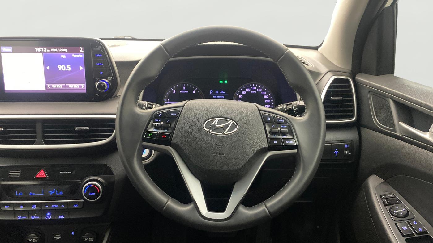 2020 Hyundai Tucson GL (O) 2WD AT, Diesel, Automatic, 1,40,820 km, Steering Wheel Close Up