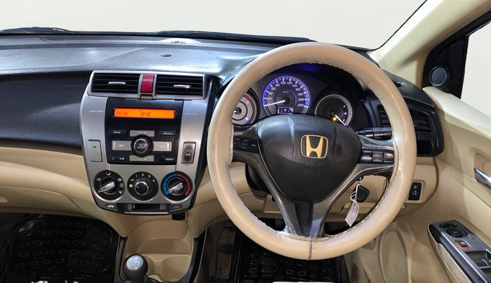2012 Honda City 1.5L I-VTEC V MT SUNROOF, Petrol, Manual, 1,11,752 km, Steering Wheel Close Up