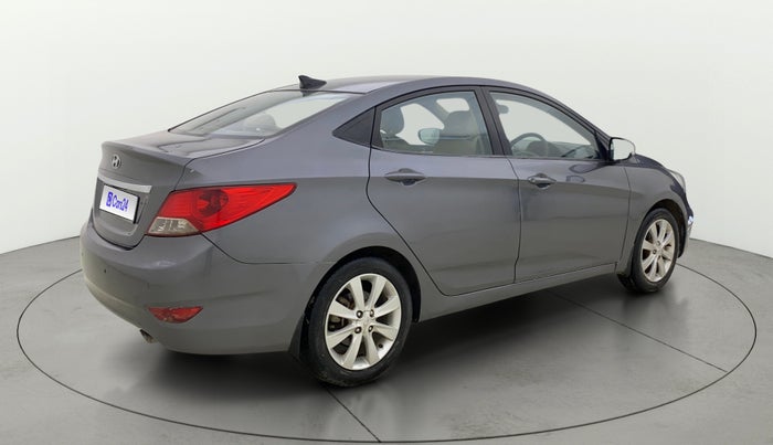2012 Hyundai Verna FLUIDIC 1.6 VTVT SX, CNG, Manual, 99,536 km, Right Back Diagonal
