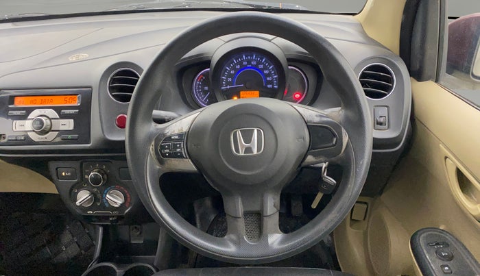2015 Honda Amaze 1.2L I-VTEC S, Petrol, Manual, 1,25,429 km, Steering Wheel Close Up