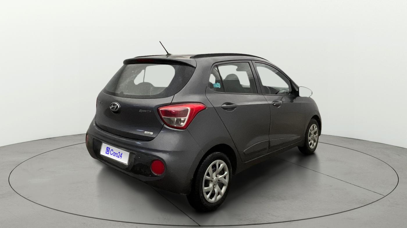 2017 Hyundai Grand i10 SPORTZ (O) 1.2 KAPPA VTVT, Petrol, Manual, 39,123 km, Right Back Diagonal