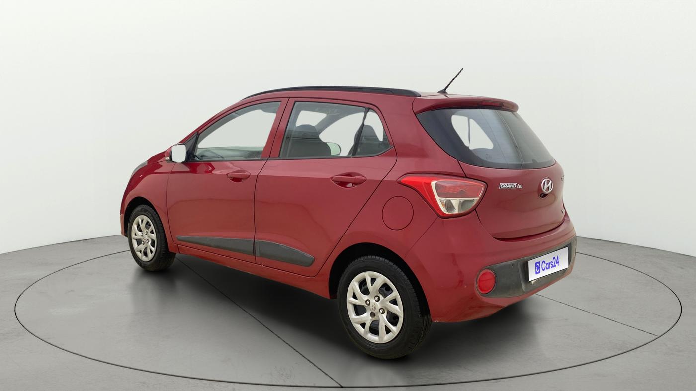 2017 Hyundai Grand i10 SPORTZ 1.2 KAPPA VTVT, Petrol, Manual, 63,691 km, Left Back Diagonal