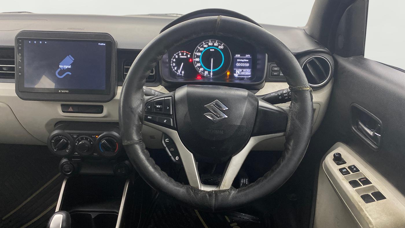 2017 Maruti IGNIS ZETA 1.2 AMT, CNG, Automatic, 1,00,735 km, Steering Wheel Close Up
