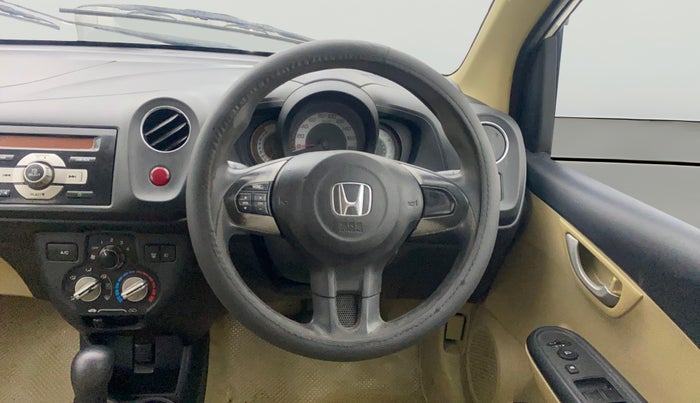 2014 Honda Brio VX AT, Petrol, Automatic, 1,03,595 km, Steering Wheel Close Up