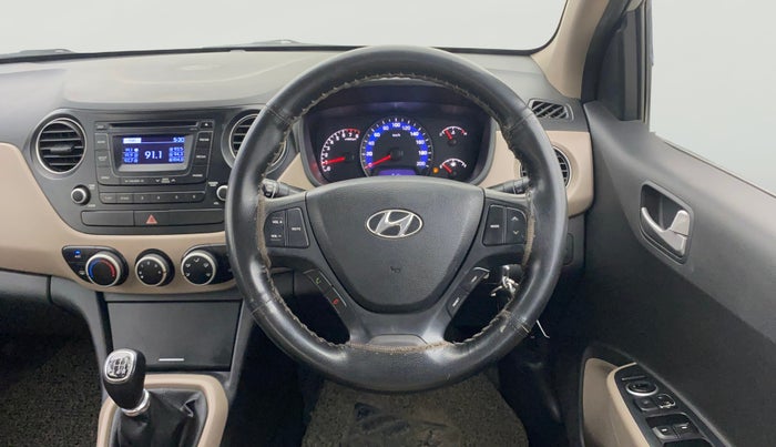 2016 Hyundai Xcent S 1.2, Petrol, Manual, 1,07,573 km, Steering Wheel Close Up