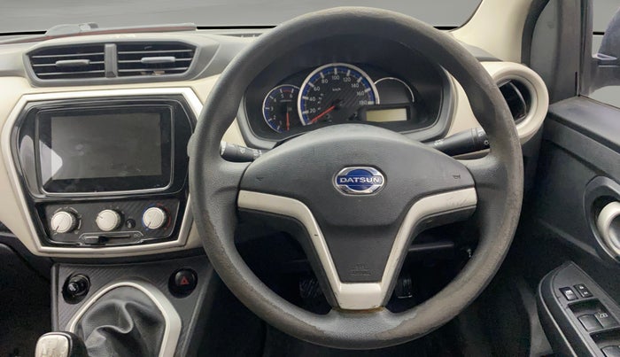 2019 Datsun Go Plus T(O), Petrol, Manual, 1,01,616 km, Steering Wheel Close Up