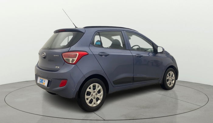 2015 Hyundai Grand i10 SPORTZ 1.2 KAPPA VTVT, Petrol, Manual, 74,609 km, Right Back Diagonal