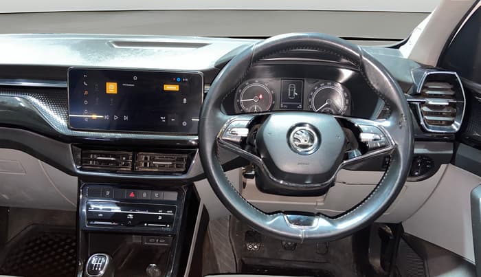 2022 Skoda KUSHAQ STYLE 1.0L TSI MT, Petrol, Manual, 97,162 km, Steering Wheel Close Up