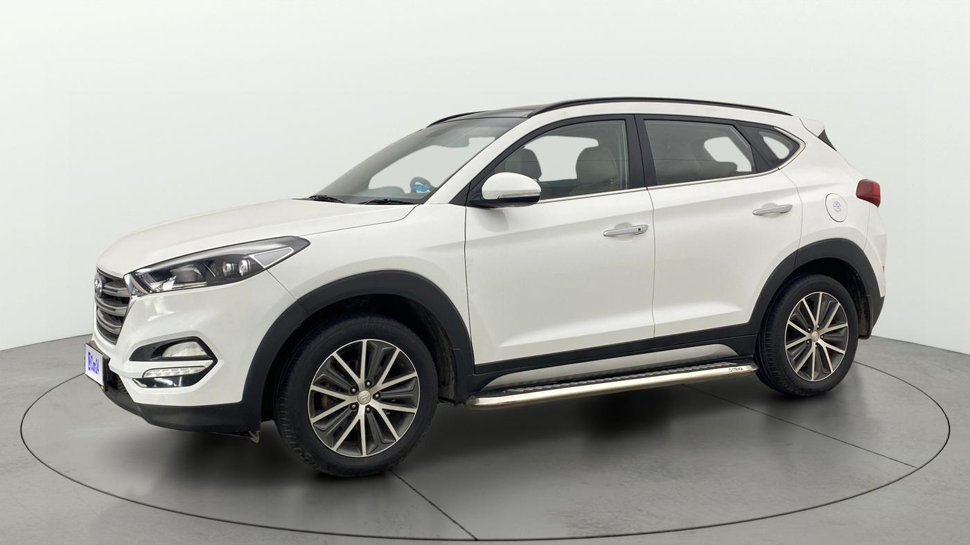 2019 Hyundai Tucson GLS 2WD AT PETROL, Petrol, Automatic, 1,12,737 km, Left Front Diagonal