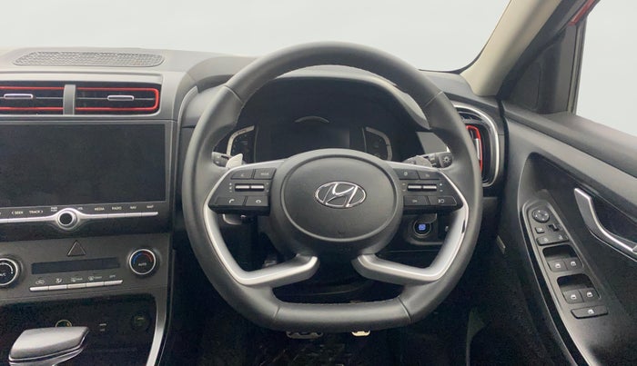 2021 Hyundai Creta SX (O) 1.4 TURBO DCT DUAL TONE, Petrol, Automatic, 64,701 km, Steering Wheel Close Up