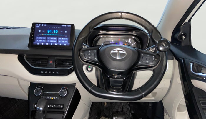 2021 Tata NEXON XZA PLUS (O) PETROL, Petrol, Automatic, 66,362 km, Steering Wheel Close Up