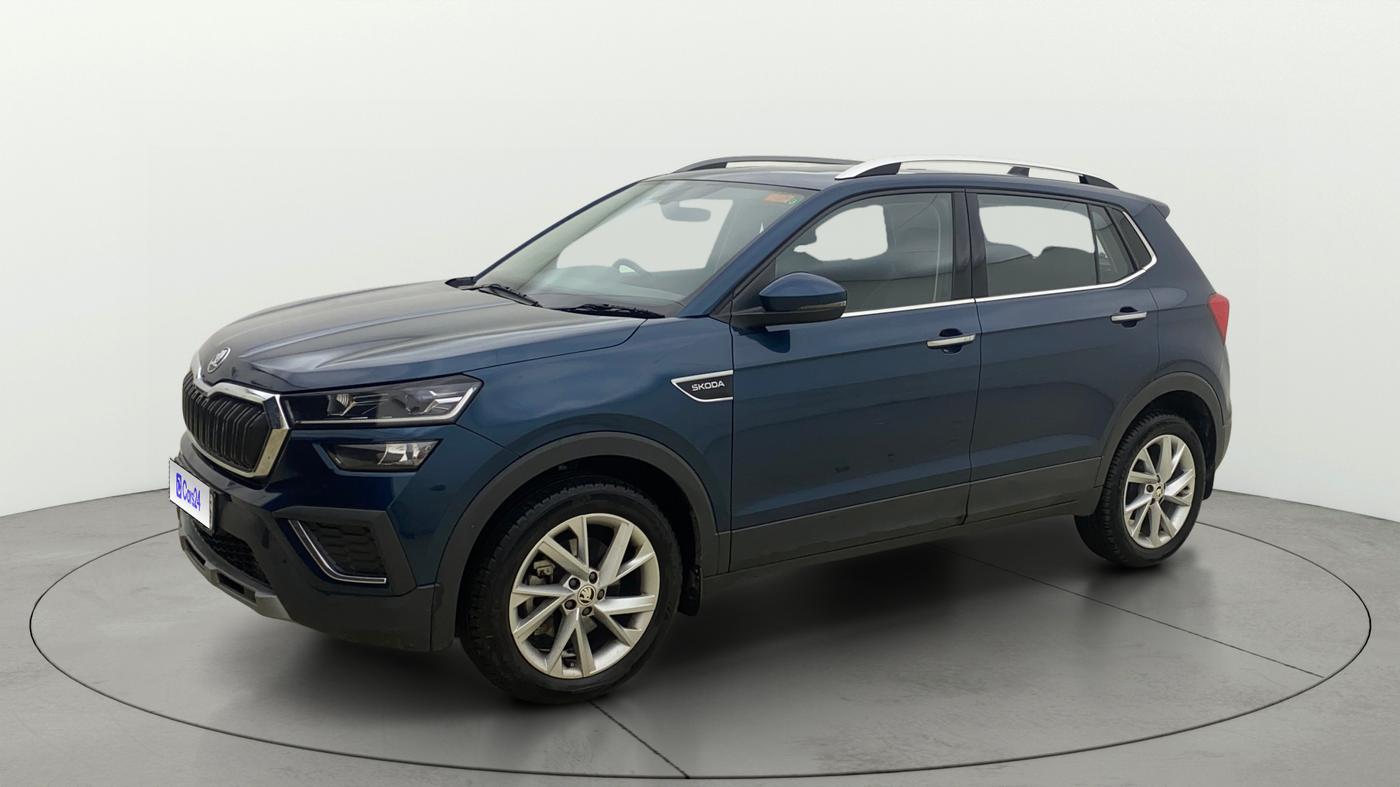 2025 Skoda KUSHAQ Prestige 1.5L TSI AT, Petrol, Automatic, 3,786 km, Left Front Diagonal