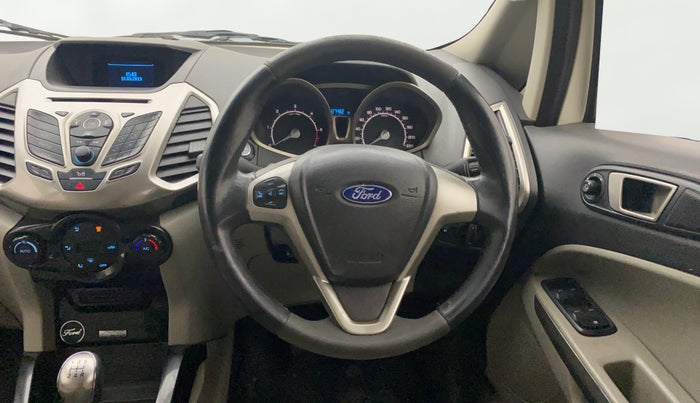 2013 Ford Ecosport TITANIUM 1.5L DIESEL, Diesel, Manual, 1,27,455 km, Steering Wheel Close Up