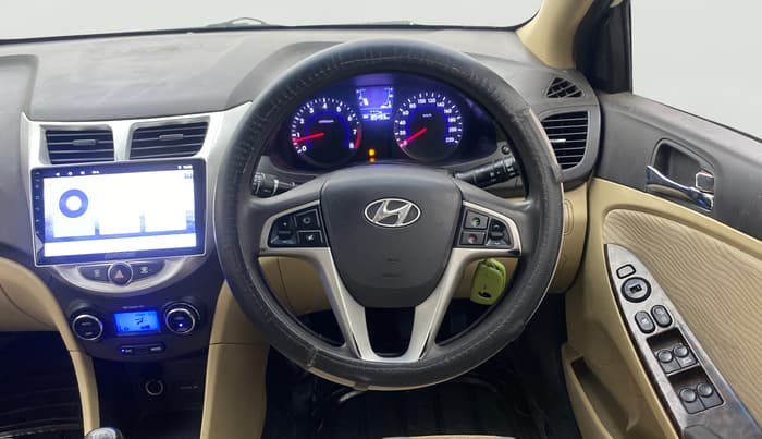 2014 Hyundai Verna FLUIDIC 1.4 VTVT CX, Petrol, Manual, 85,469 km, Steering Wheel Close Up
