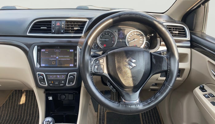 2018 Maruti Ciaz ALPHA 1.4 PETROL, Petrol, Manual, 40,076 km, Steering Wheel Close Up