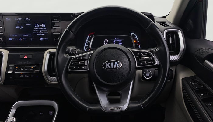 2020 KIA SONET HTX 1.0 IMT, Petrol, Manual, 68,265 km, Steering Wheel Close Up