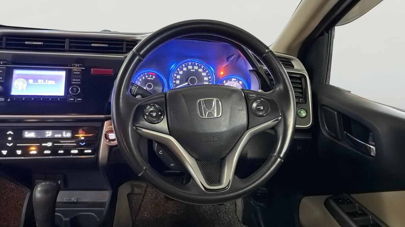 2015 Honda City 1.5L I-VTEC VX CVT, Petrol, Automatic, 1,05,324 km, Steering Wheel Close Up