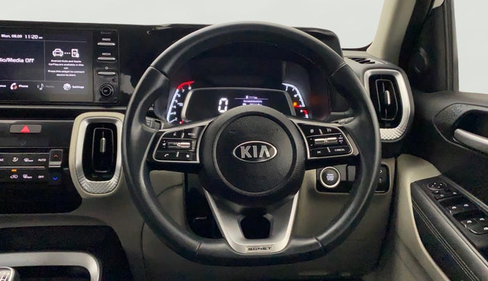 2021 KIA SONET HTX 1.0 IMT, Petrol, Manual, 9,222 km, Steering Wheel Close Up