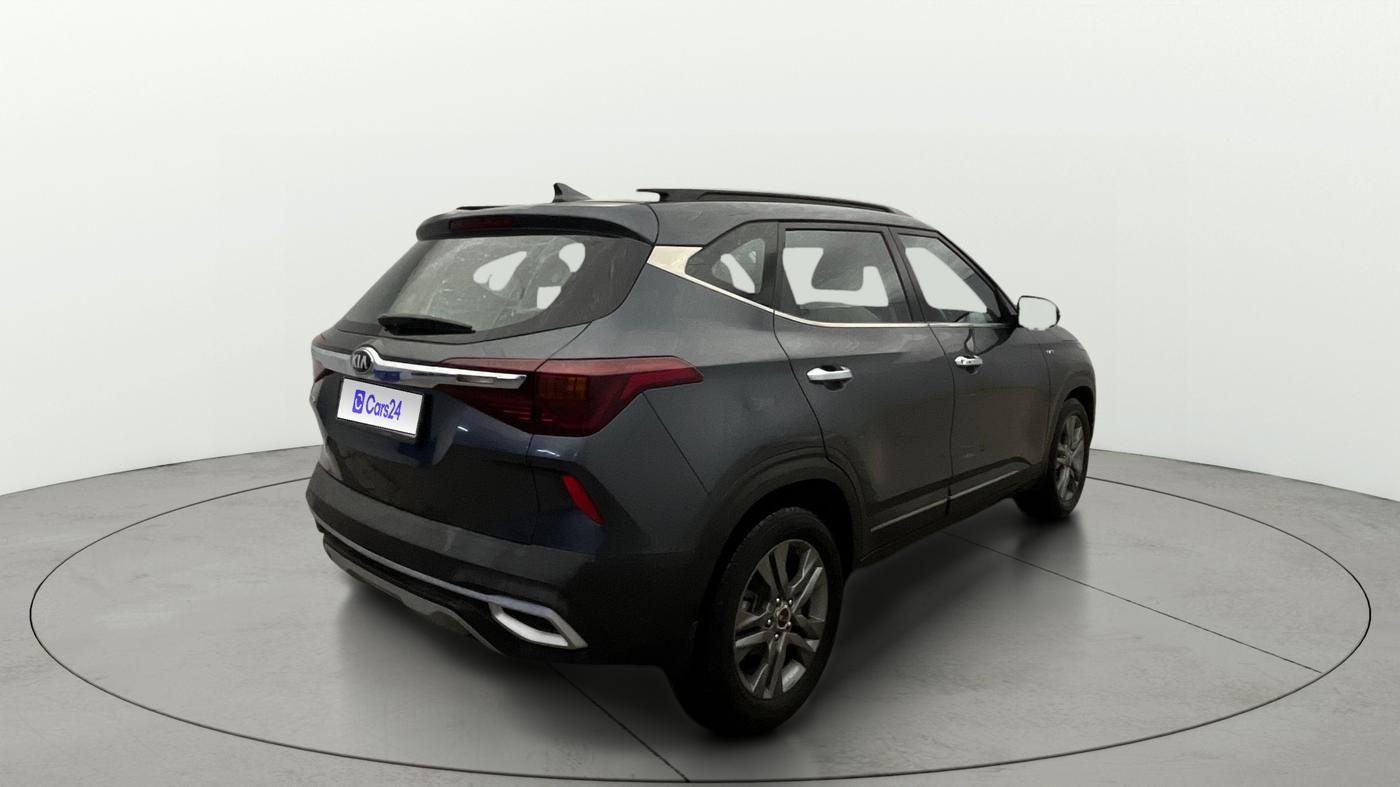 2020 KIA SELTOS HTX IVT 1.5 PETROL, Petrol, Automatic, 79,929 km, Right Back Diagonal