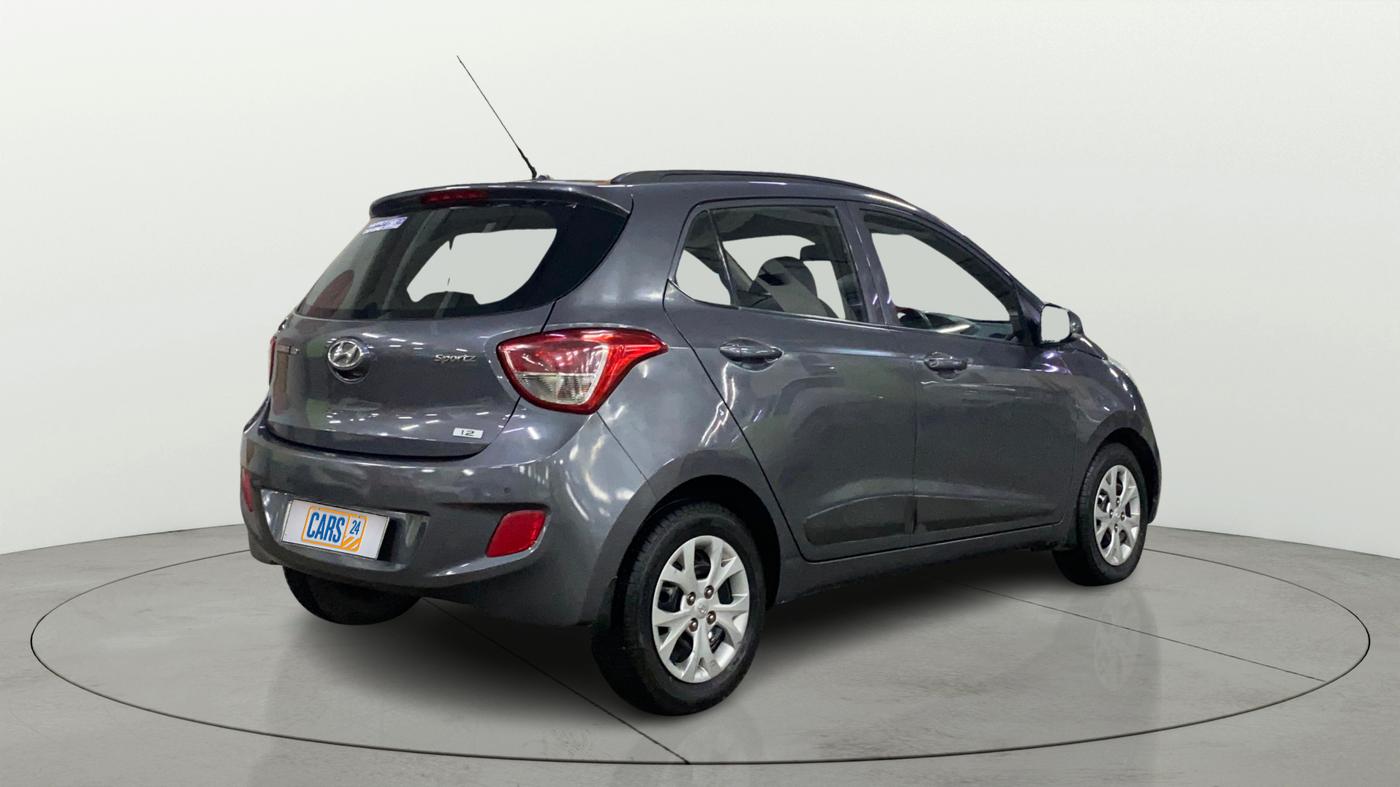 2015 Hyundai Grand i10 SPORTZ 1.2 KAPPA VTVT, Petrol, Manual, 43,563 km, Right Back Diagonal