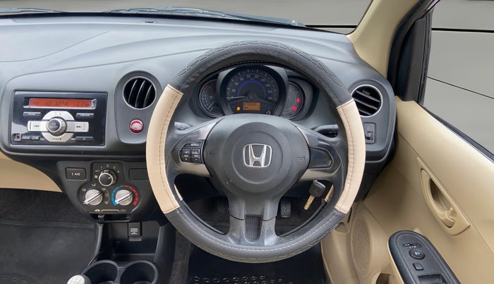 2015 Honda Amaze 1.2L I-VTEC S, Petrol, Manual, 75,906 km, Steering Wheel Close Up
