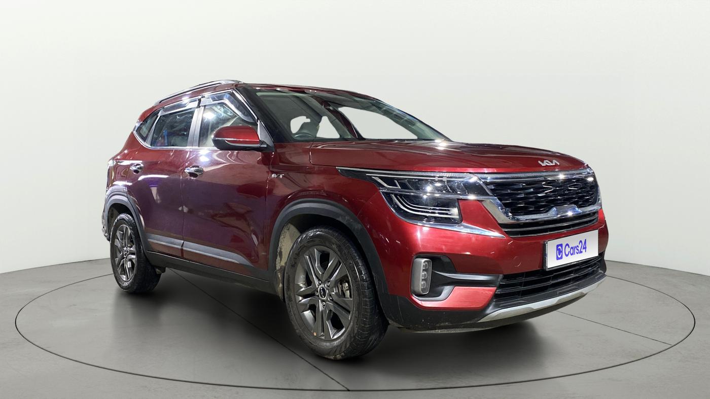 2022 KIA SELTOS  HTX IVT G, Petrol, Automatic, 12,628 km, Right Front Diagonal