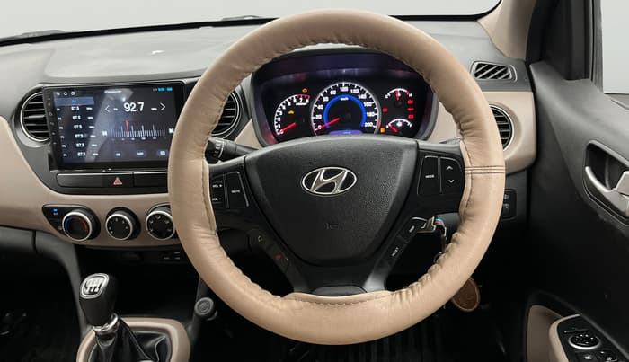 2015 Hyundai Grand i10 SPORTZ 1.2 KAPPA VTVT, Petrol, Manual, 17,282 km, Steering Wheel Close Up