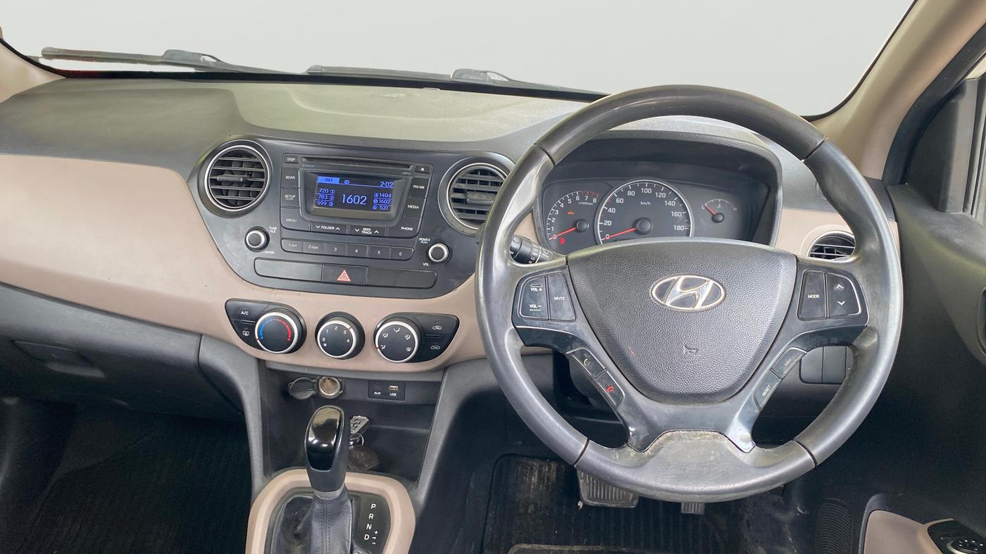 2015 Hyundai Grand i10 ASTA AT 1.2 KAPPA VTVT, Petrol, Automatic, 78,121 km, Steering Wheel Close Up
