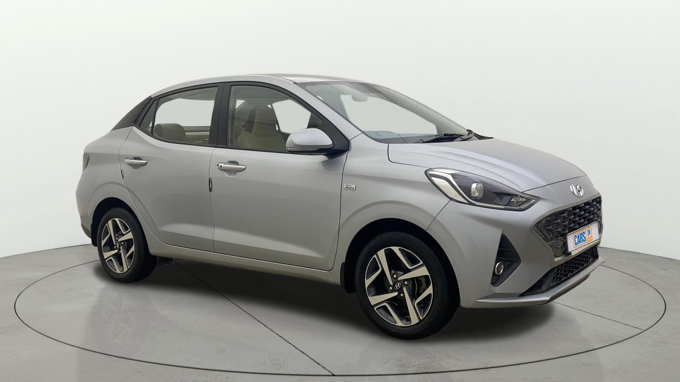 2021 Hyundai AURA SX PLUS 1.2 AMT, Petrol, Automatic, 26,914 km, Right Front Diagonal
