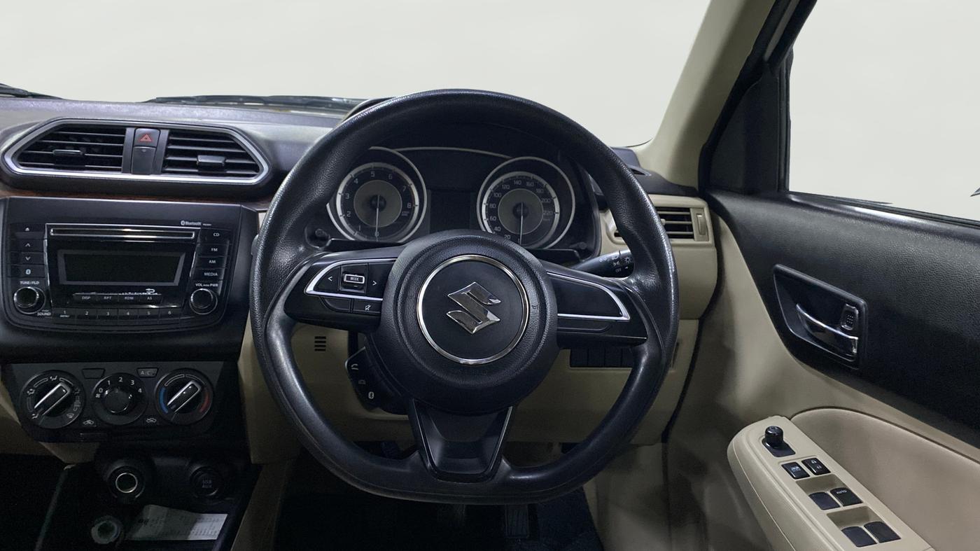 2018 Maruti Dzire VXI, Petrol, Manual, 61,075 km, Steering Wheel Close Up
