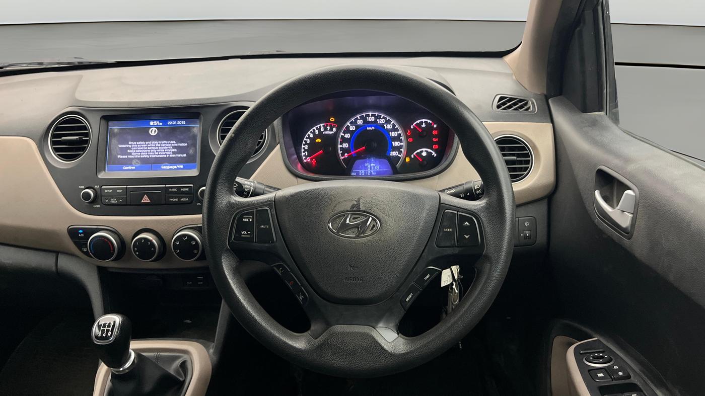 2017 Hyundai Grand i10 SPORTZ (O) 1.2 KAPPA VTVT, Petrol, Manual, 39,123 km, Steering Wheel Close Up