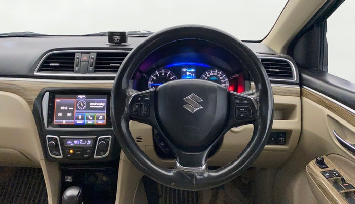 2021 Maruti Ciaz ALPHA  AT 1.5 SHVS PETROL, Petrol, Automatic, 1,43,468 km, Steering Wheel Close Up