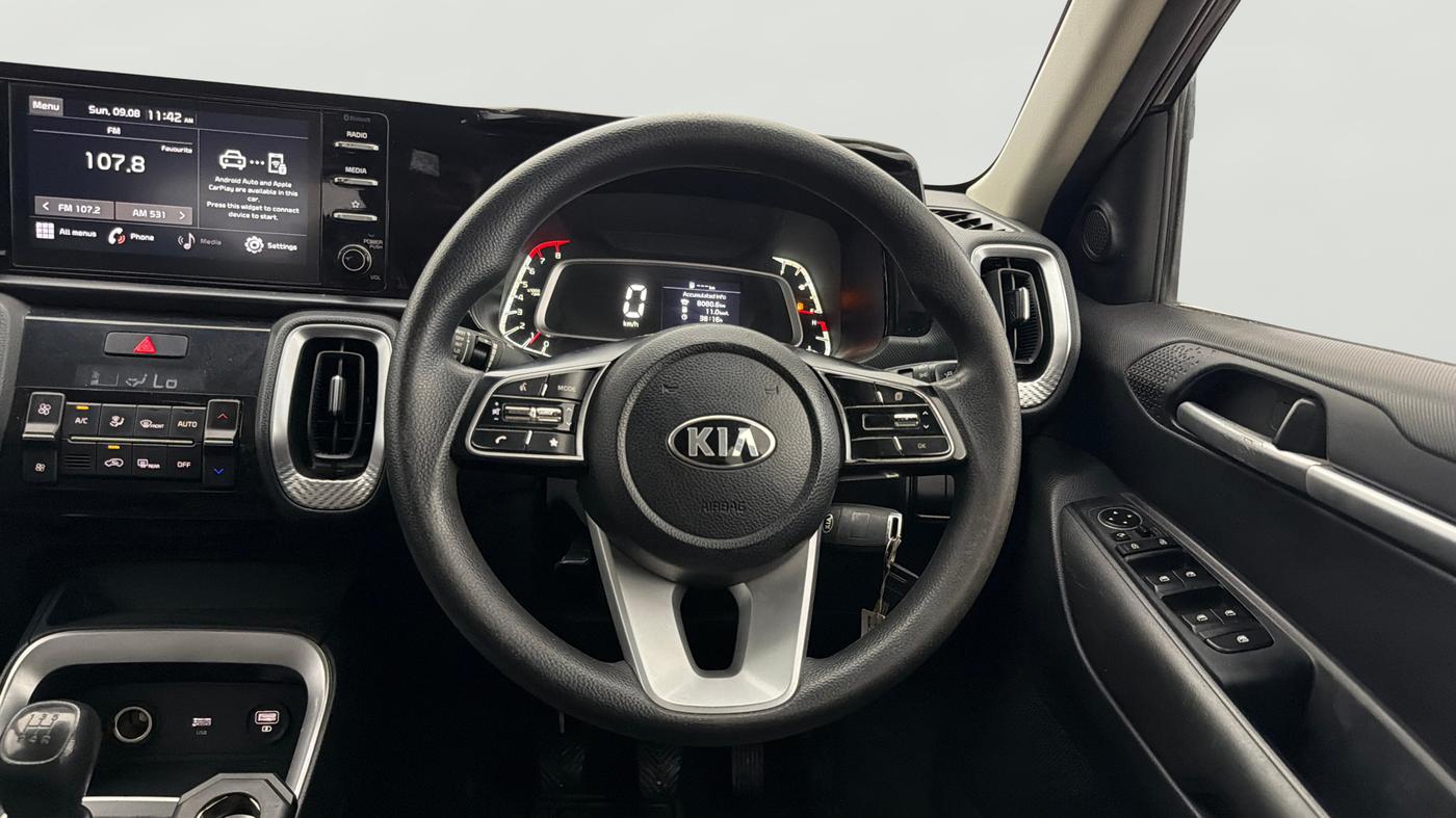 2020 KIA SONET HTK PLUS 1.2, Petrol, Manual, 64,344 km, Steering Wheel Close Up