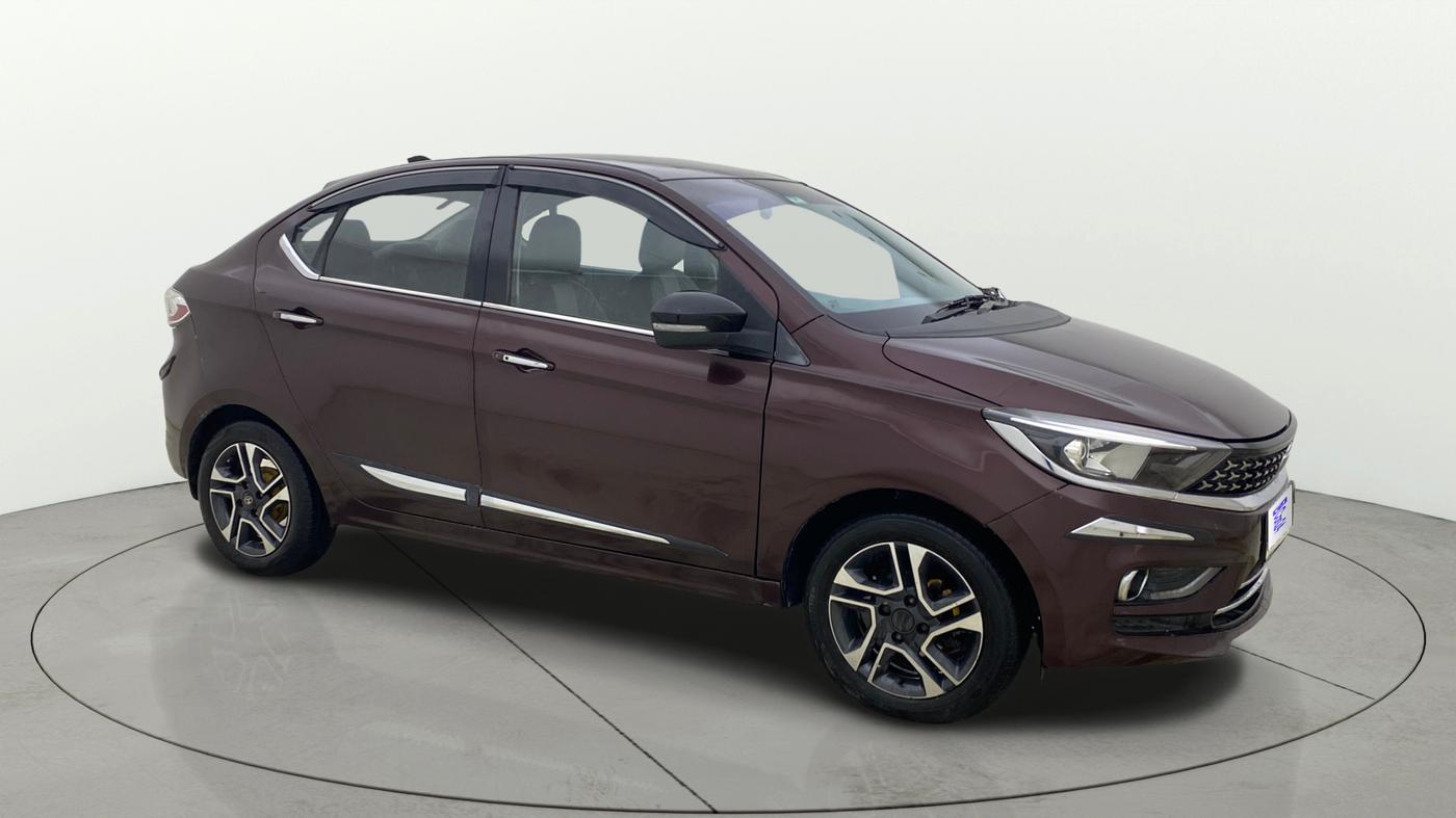 2021 Tata TIGOR XZ PLUS PETROL, CNG, Manual, 1,04,604 km, Right Front Diagonal