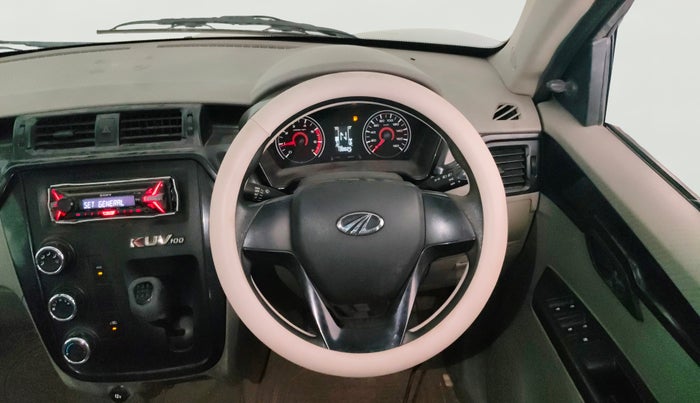 2016 Mahindra Kuv100 K4 D 6 STR, Diesel, Manual, 1,38,810 km, Steering Wheel Close Up