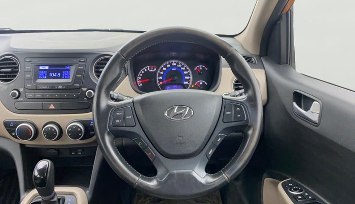 2016 Hyundai Grand i10 ASTA (O) AT 1.2 KAPPA VTVT, Petrol, Automatic, 24,673 km, Steering Wheel Close Up