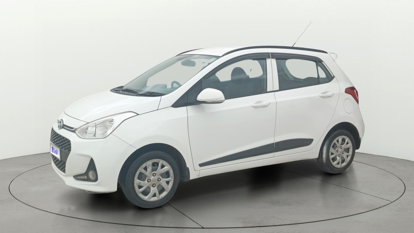 2019 Hyundai Grand i10 SPORTZ 1.2 KAPPA VTVT, Petrol, Manual, 21,236 km, Left Front Diagonal