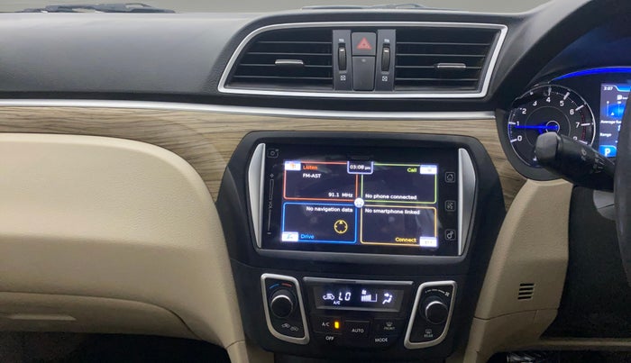 2020 Maruti Ciaz ALPHA  AT 1.5 SHVS PETROL, Petrol, Automatic, 52,387 km, Air Conditioner